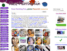 Tablet Screenshot of face-painting-fun.com